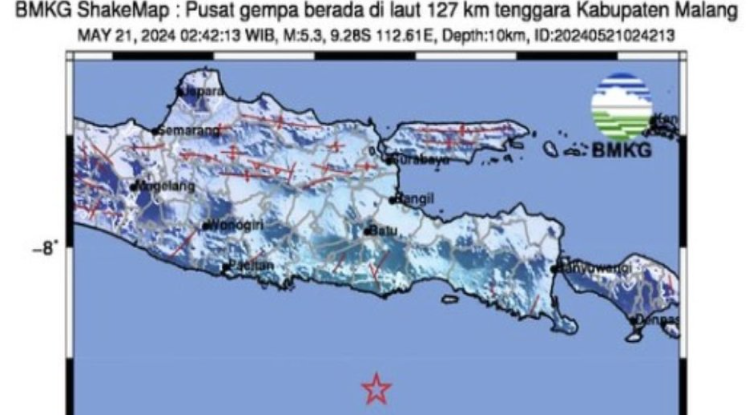 gempa terkini di jawa timur